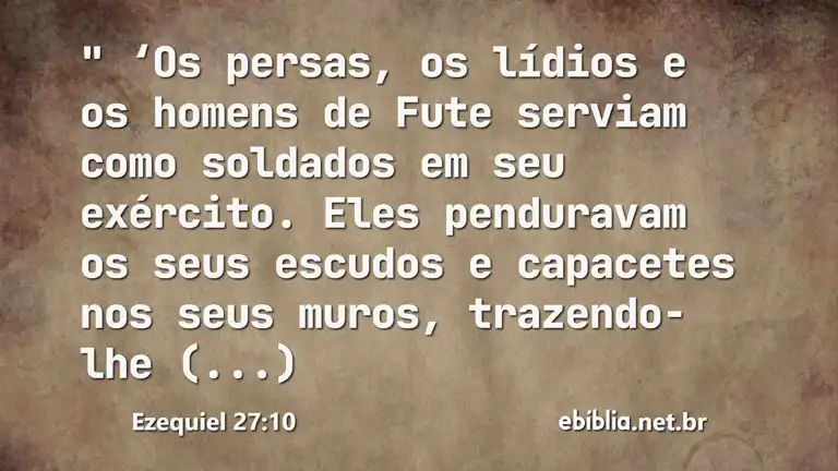 Ezequiel 27:10