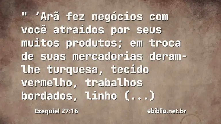 Ezequiel 27:16