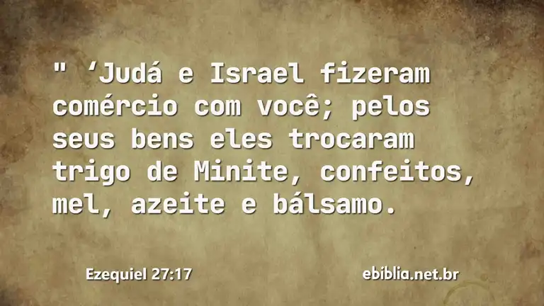 Ezequiel 27:17