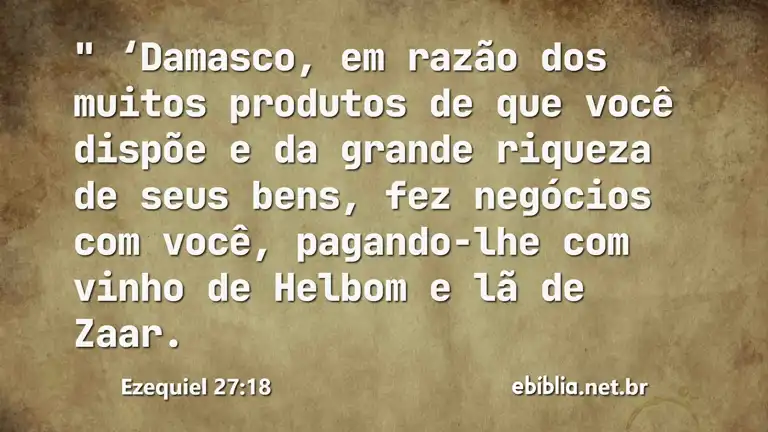 Ezequiel 27:18