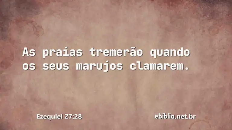 Ezequiel 27:28