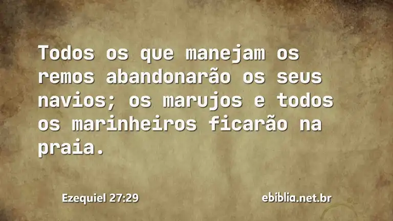 Ezequiel 27:29