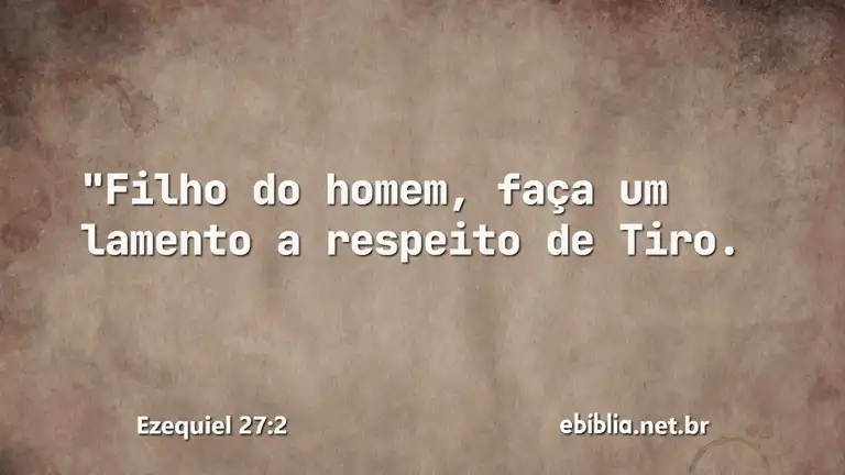 Ezequiel 27:2