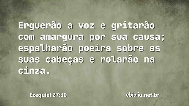 Ezequiel 27:30