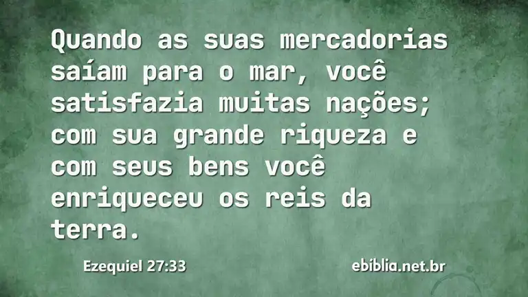 Ezequiel 27:33