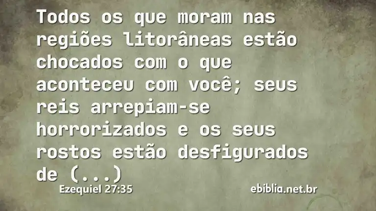 Ezequiel 27:35