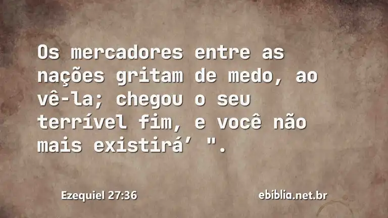 Ezequiel 27:36