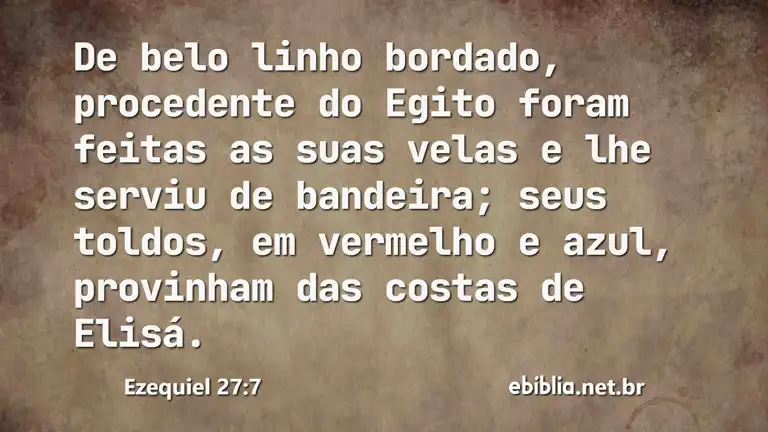 Ezequiel 27:7