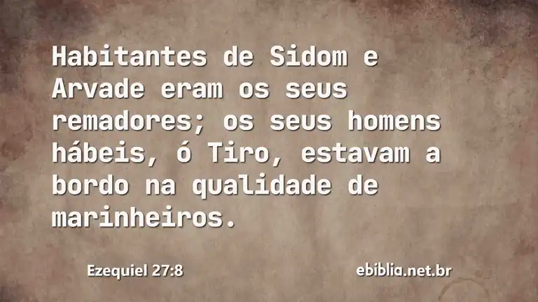 Ezequiel 27:8