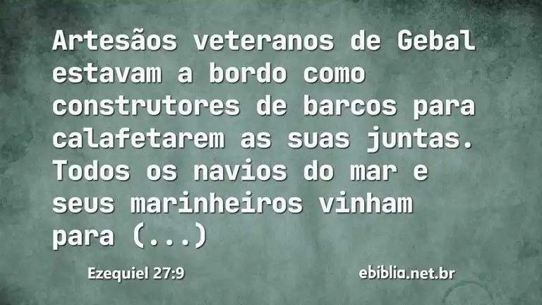 Ezequiel 27:9