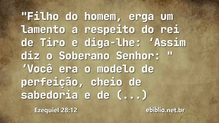 Ezequiel 28:12