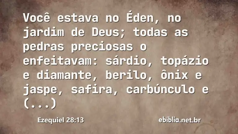 Ezequiel 28:13