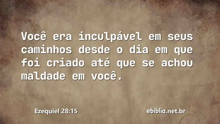 Ezequiel 28:15