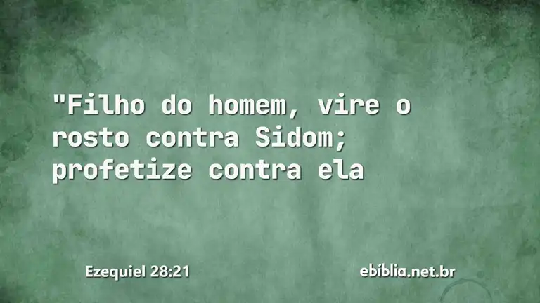 Ezequiel 28:21