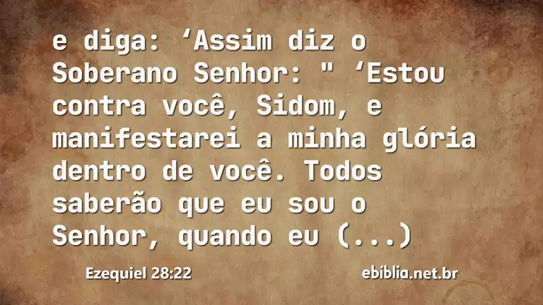 Ezequiel 28:22