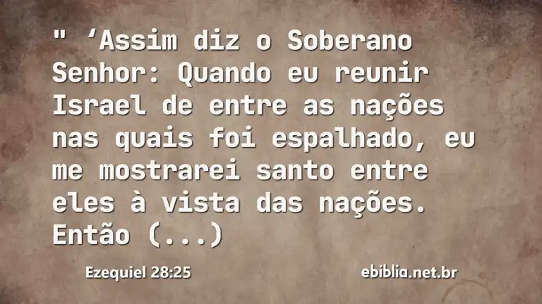 Ezequiel 28:25