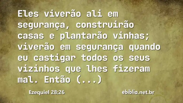 Ezequiel 28:26