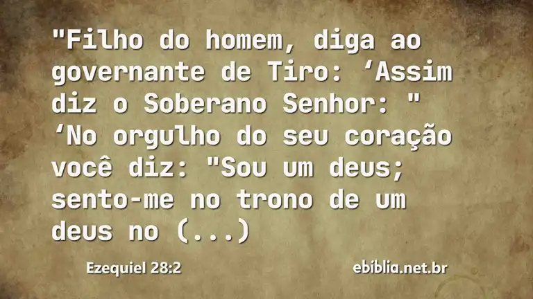 Ezequiel 28:2