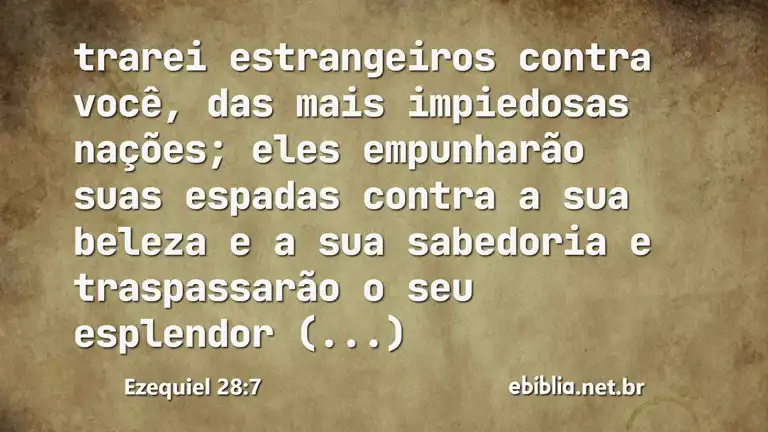 Ezequiel 28:7