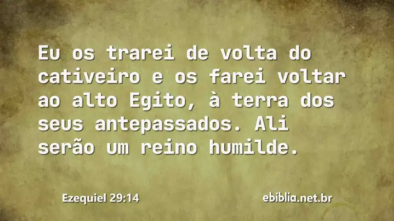 Ezequiel 29:14