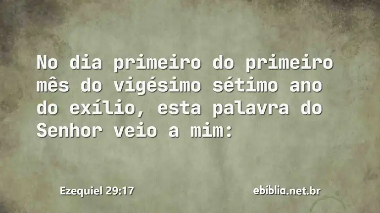 Ezequiel 29:17