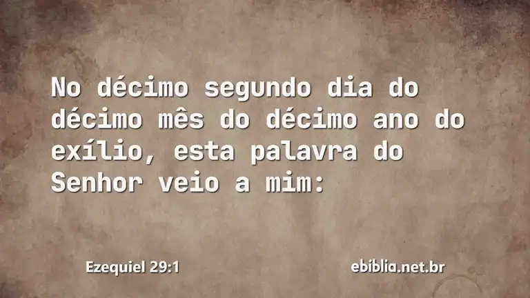 Ezequiel 29:1