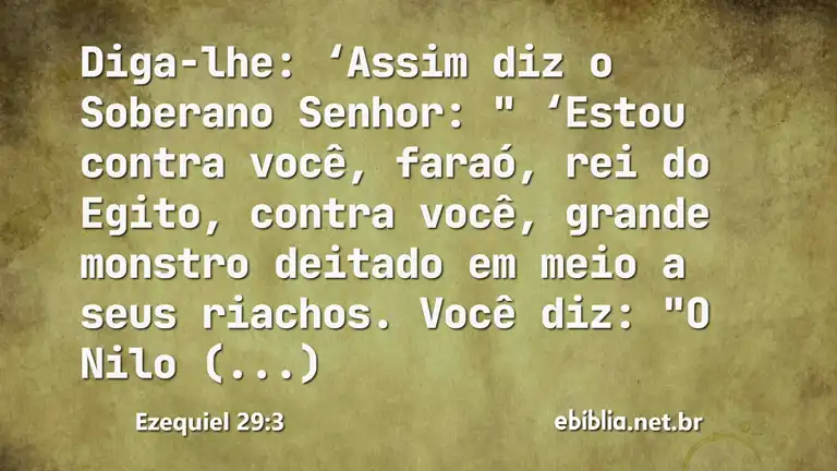 Ezequiel 29:3