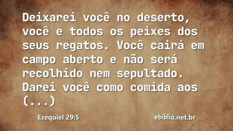 Ezequiel 29:5