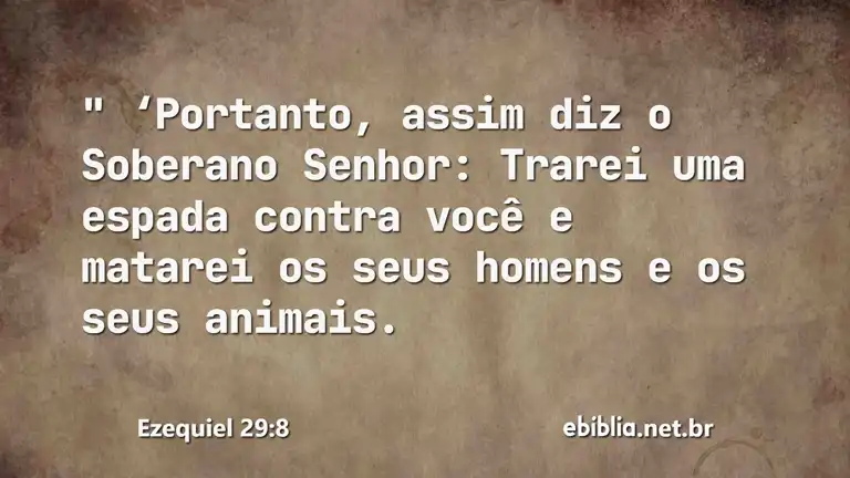 Ezequiel 29:8