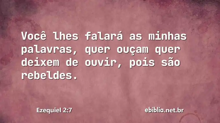 Ezequiel 2:7