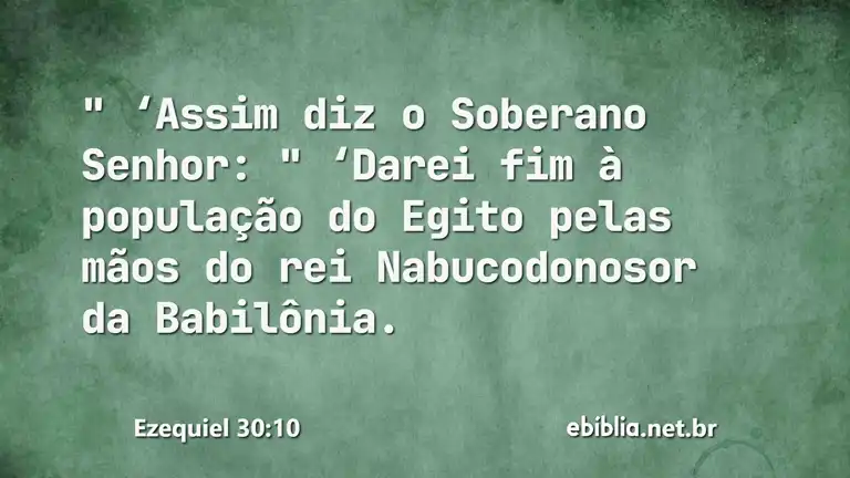 Ezequiel 30:10