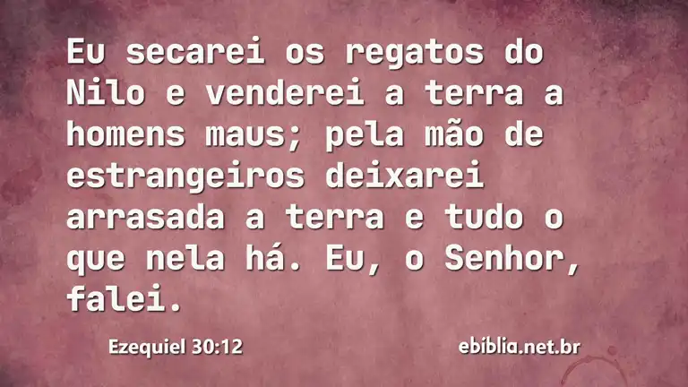 Ezequiel 30:12