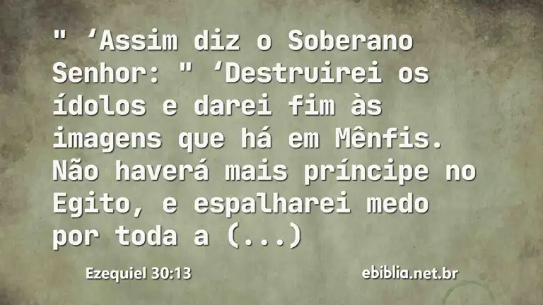 Ezequiel 30:13