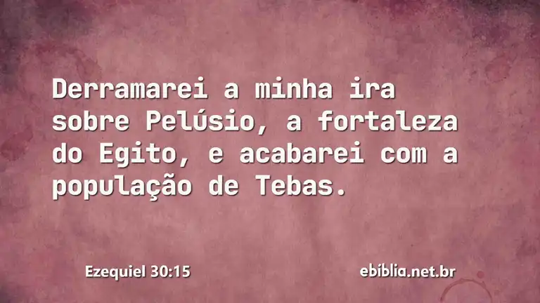 Ezequiel 30:15