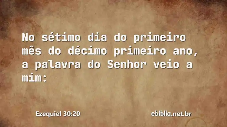 Ezequiel 30:20