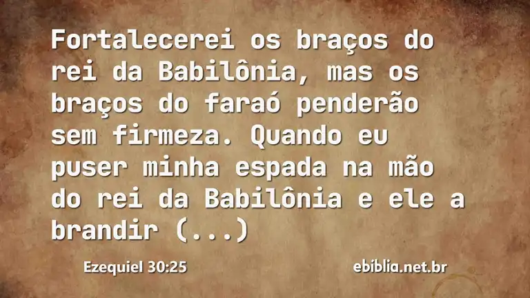 Ezequiel 30:25