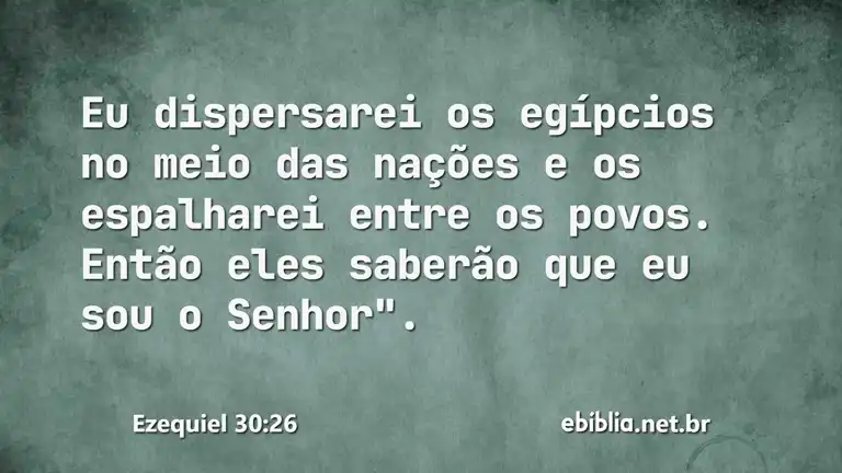 Ezequiel 30:26