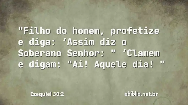 Ezequiel 30:2