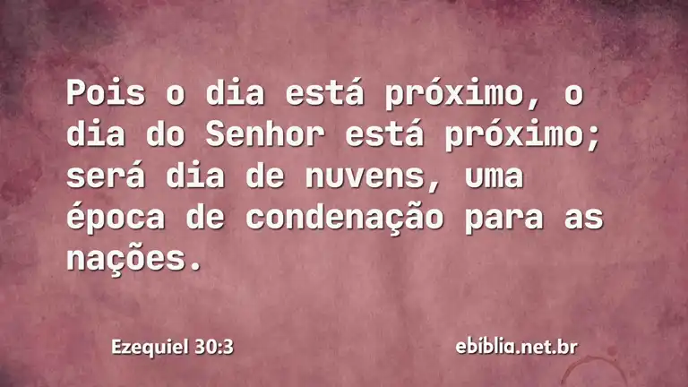 Ezequiel 30:3