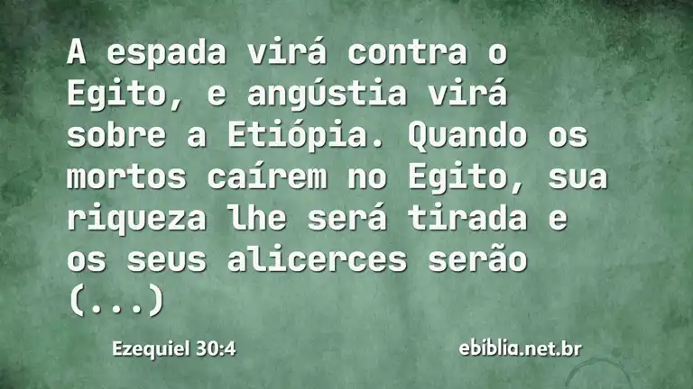 Ezequiel 30:4