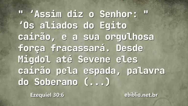 Ezequiel 30:6