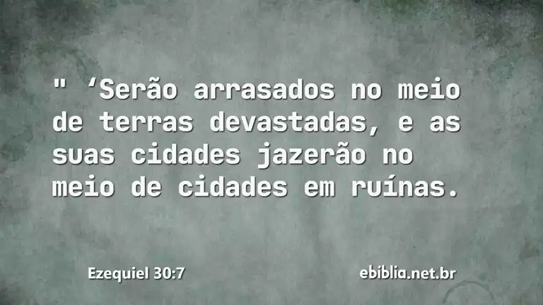 Ezequiel 30:7