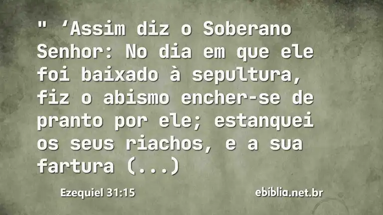 Ezequiel 31:15