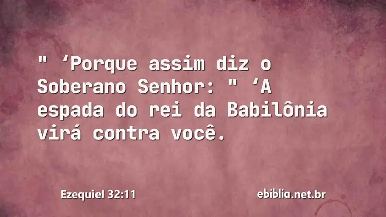 Ezequiel 32:11