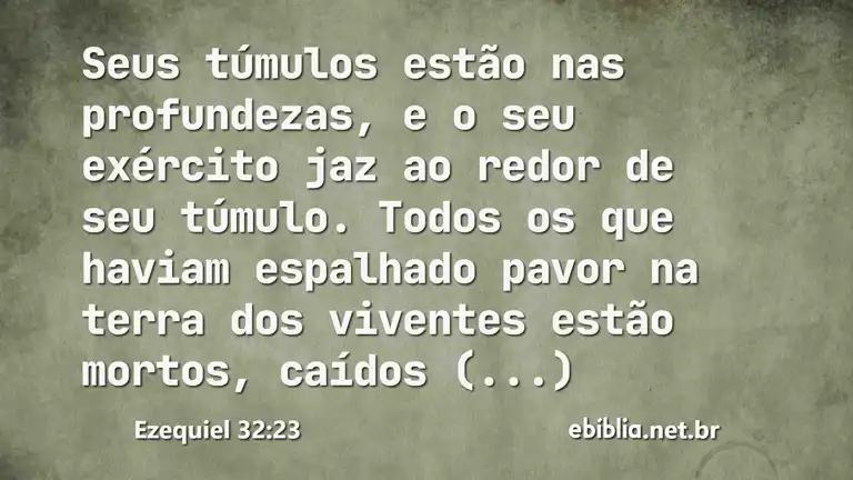 Ezequiel 32:23