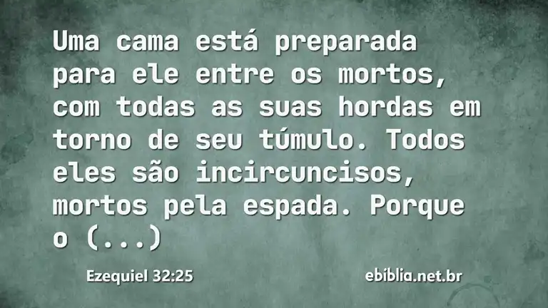 Ezequiel 32:25