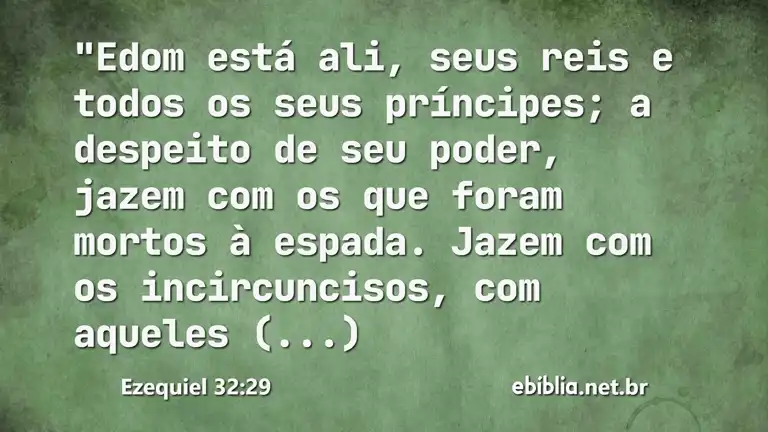 Ezequiel 32:29