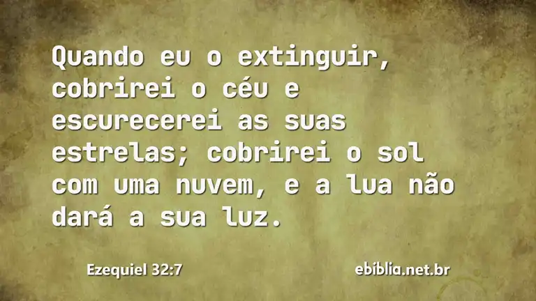 Ezequiel 32:7