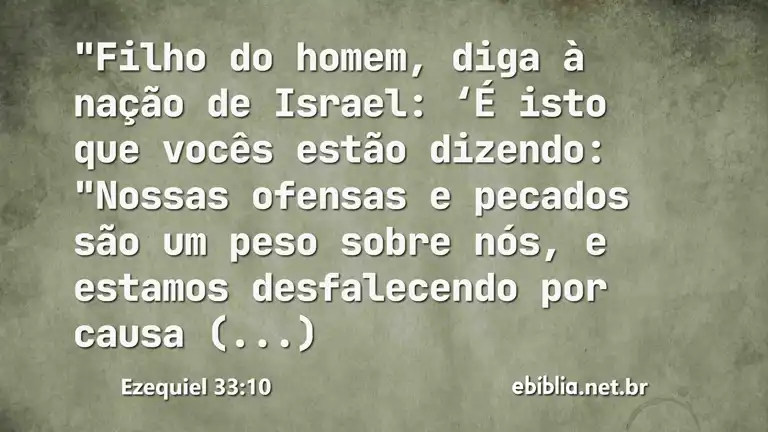 Ezequiel 33:10