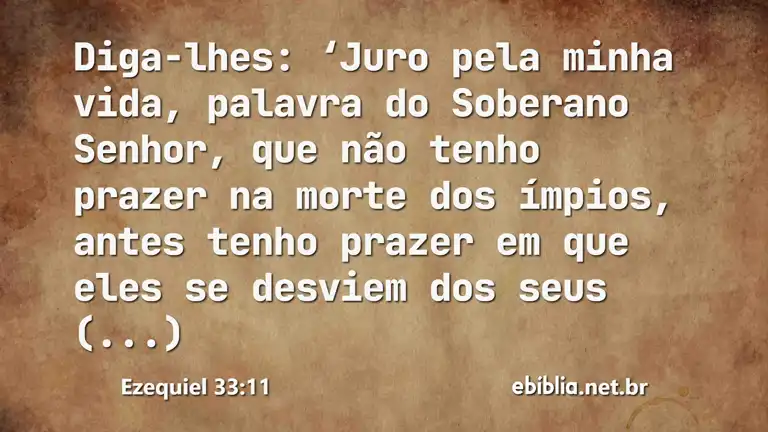 Ezequiel 33:11